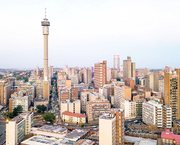 Flight to Johannesburg